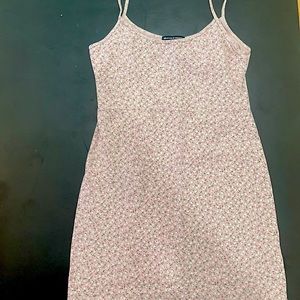 Pink floral dress